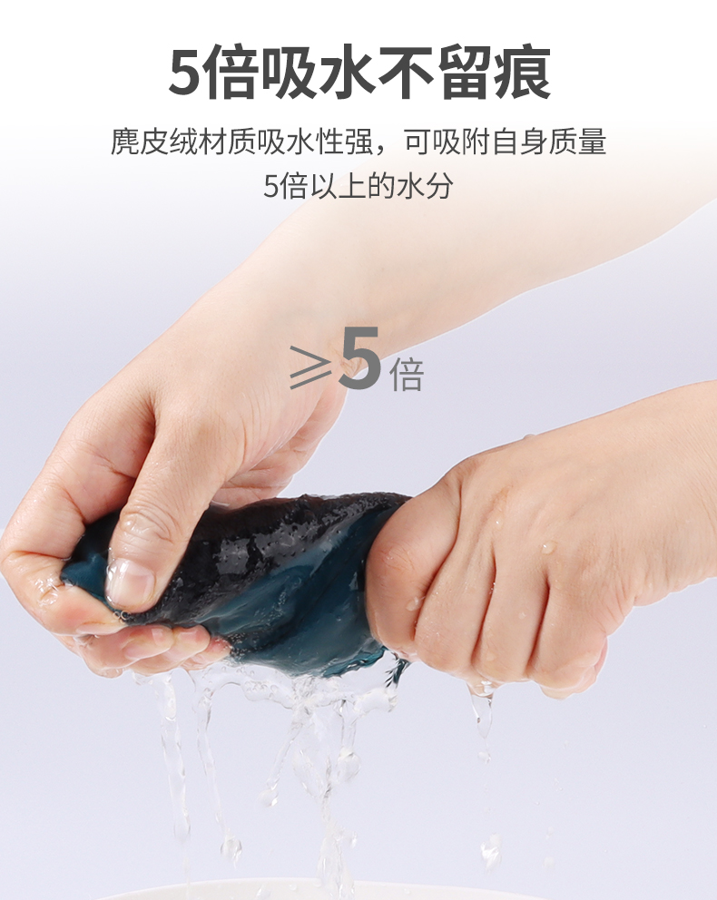 洗车毛巾珊瑚绒麂皮双面清洁去污无痕抹布吸水不掉色定制一件代发详情7