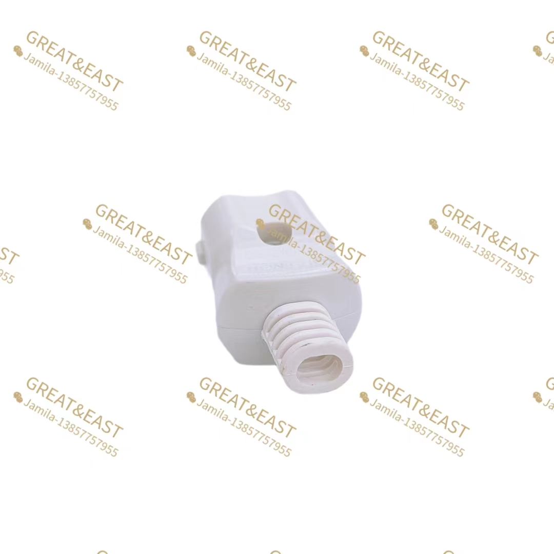 All-white plug, two-pole rotatable, all flame-retardant PC for convenient wiring, European-style plug Application Scenario