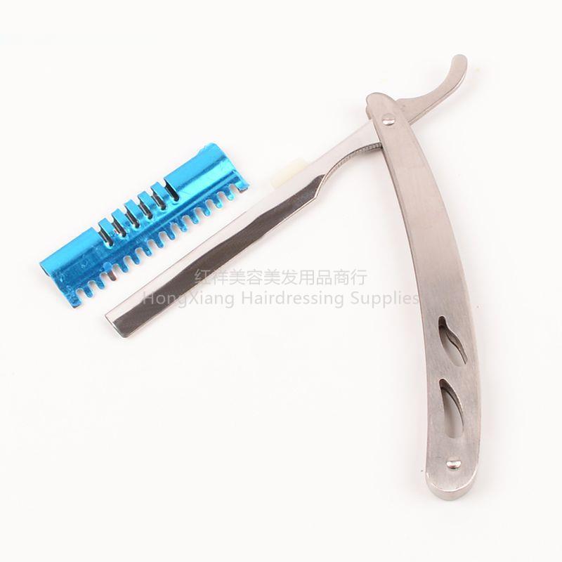 Old-fashioned manual shaver Shaver Face shaving Hair scraper Barber Stainless steel razor holder Shaving hair