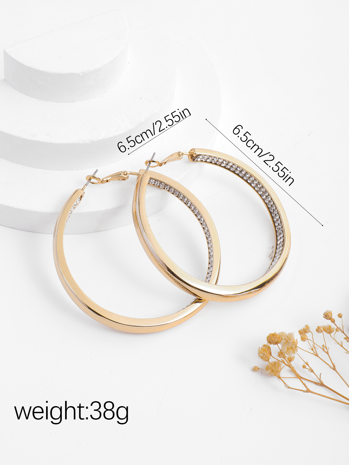 欧美/高级感/夸张个性/圆形/大耳圈产品图