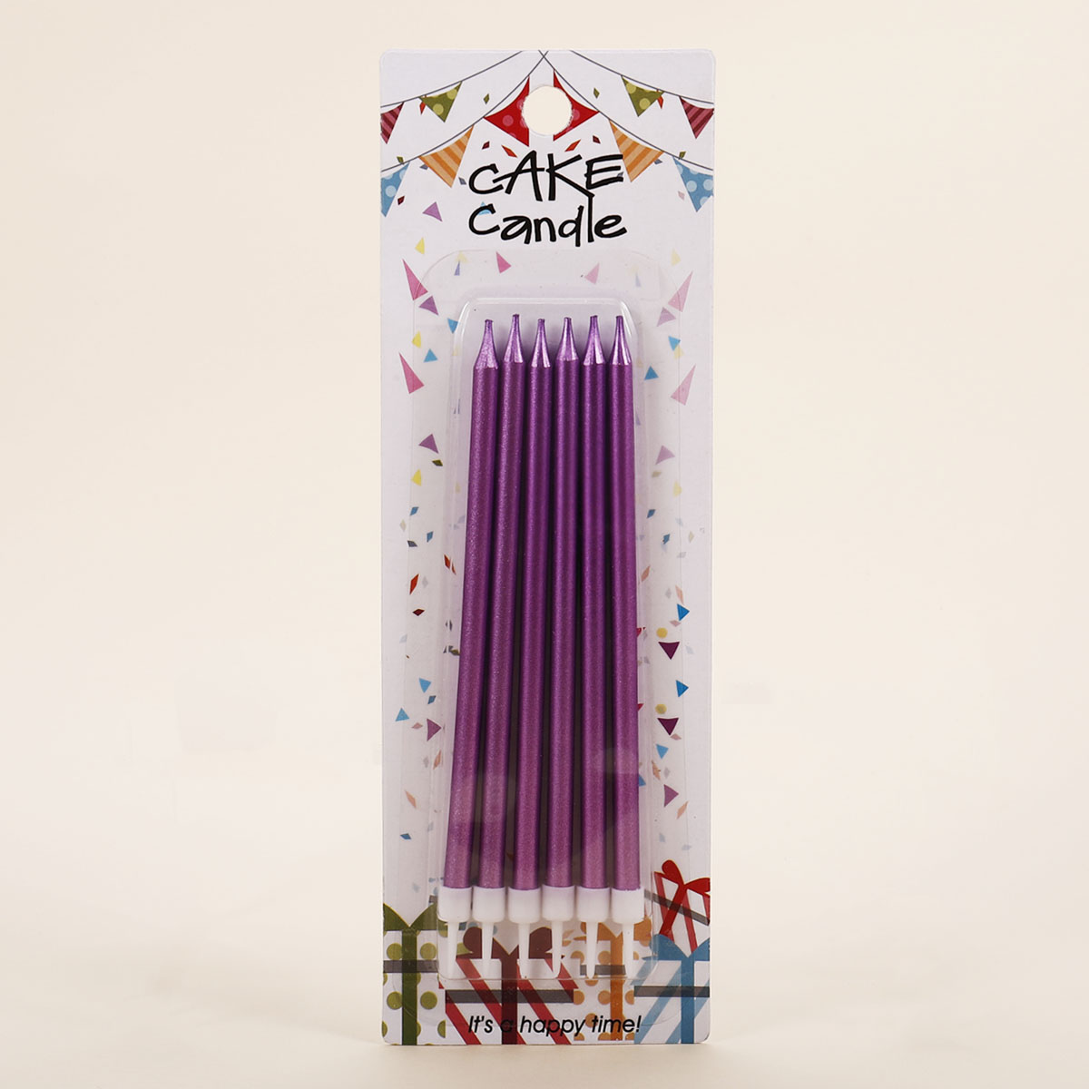 Factory wholesale of individually packaged birthday candles in gold, silver, common colors, linear candles, birthday cake candles, historical lowest prices, no middlemen to take a cut Item Picture