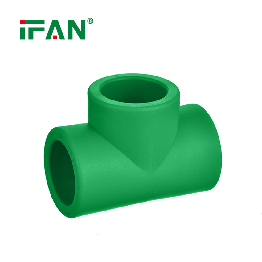 IFAN high-end home improvement PPR tee thickened PPR water pipe connection accessories 4 minutes 6 minutes tap water pipe fittings Specification drawing