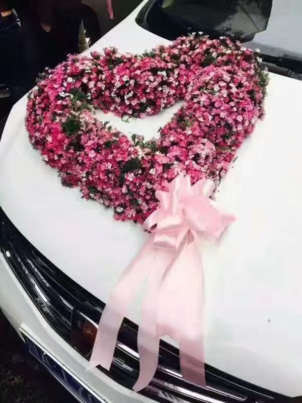 婚车装饰花泥/带泥小心环/大心环吸盘细节图