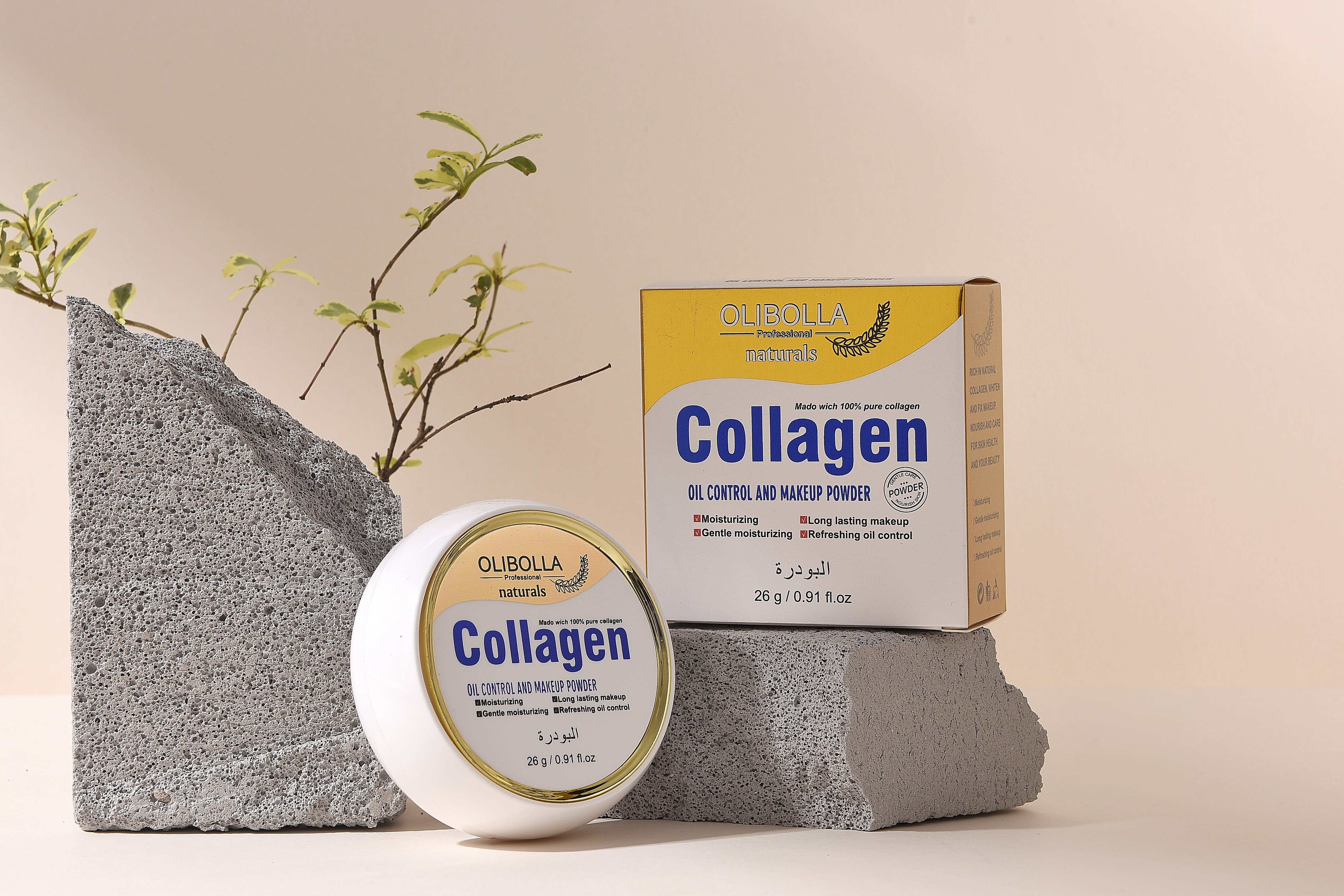 CL-050 OLIBOLLA double-layer Powder compact details Picture