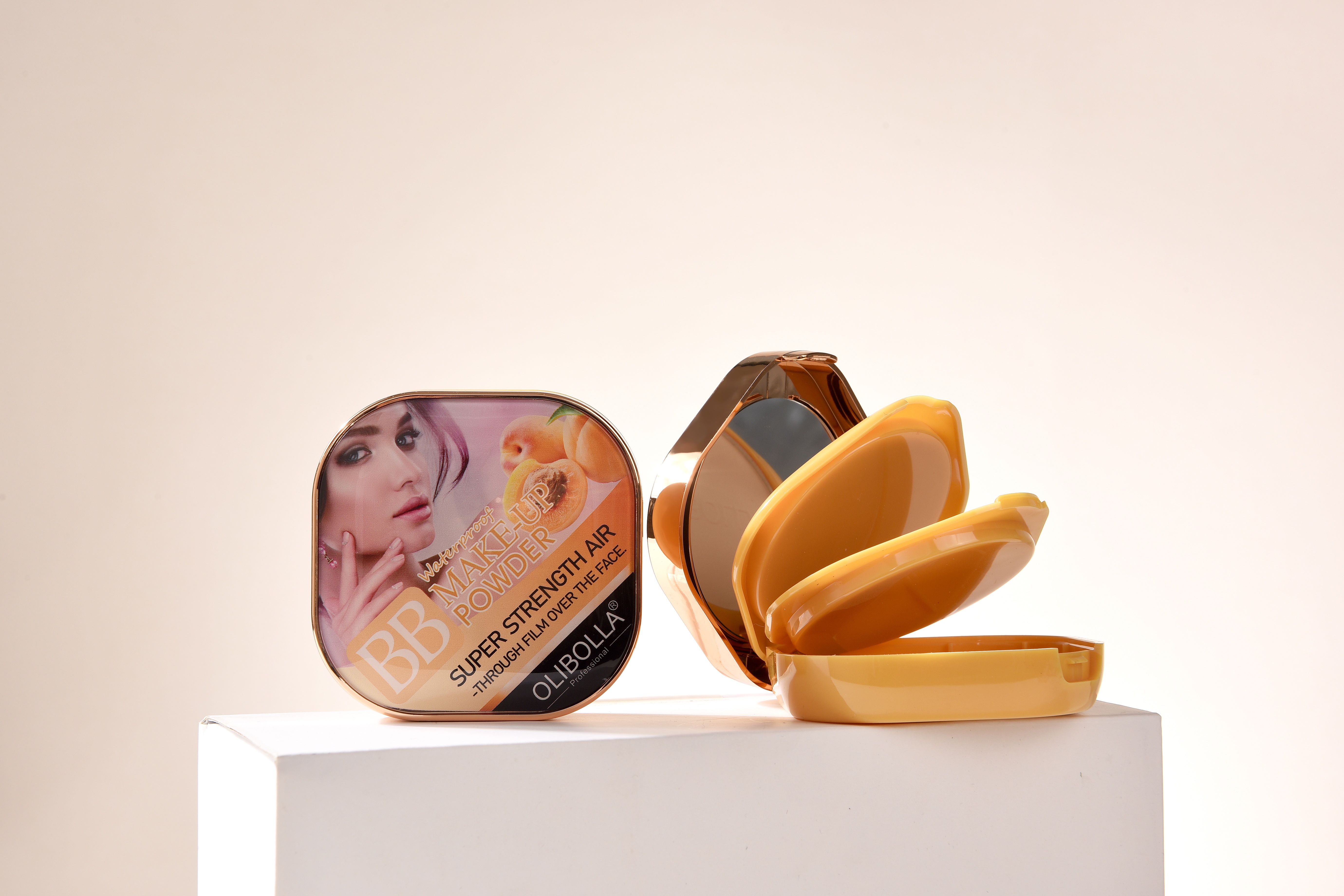 LA-P106 OLIBOLLA double-layer powder compact details Picture