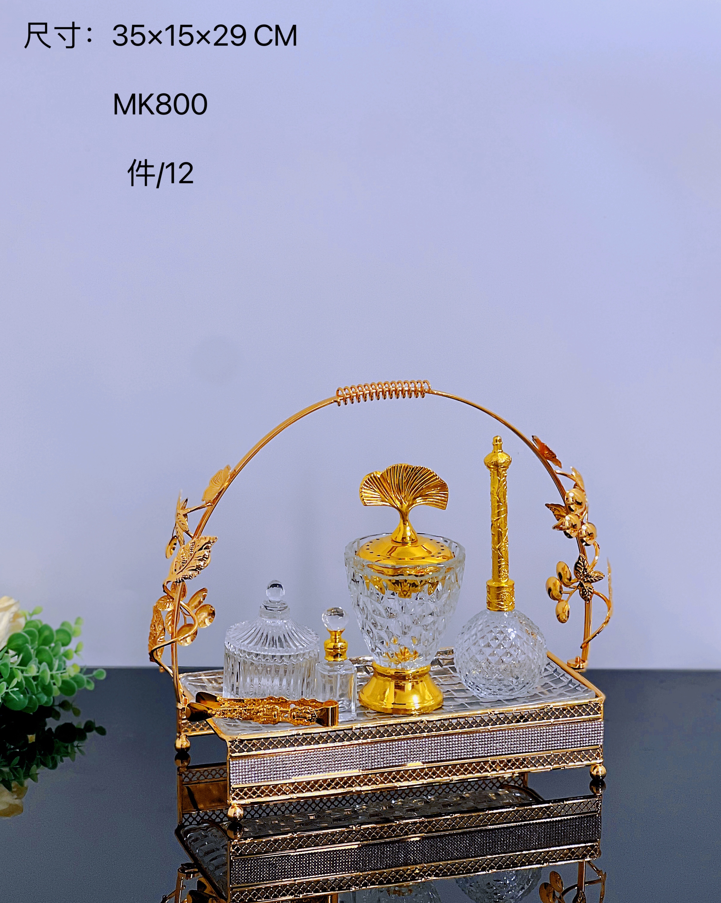 New product on the market! Super value incense burner set, made of glass alloy