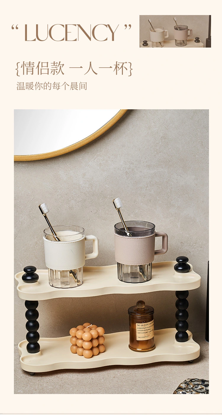 W16-A172 High appearance level mouthwash cup, simple style toothbrush cup, creative couple toothache cup, festival gift, business gift, multi-scenario application, fashionable brushing cup, Italian light luxury mouthwash cup detail image 6