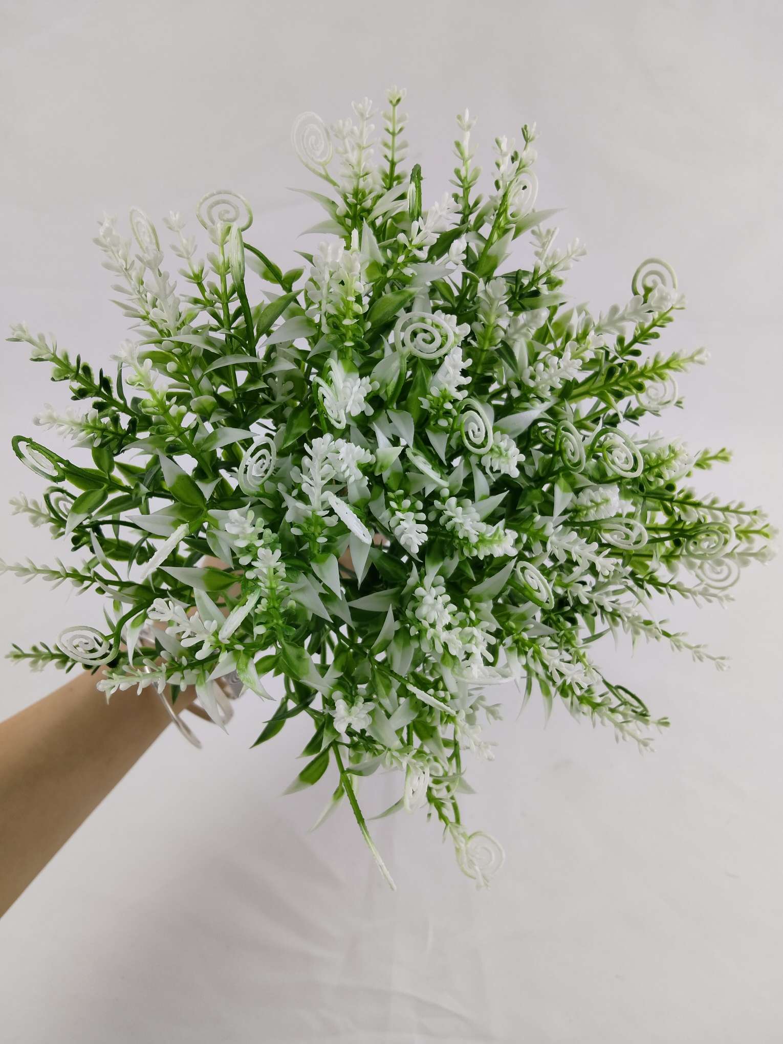 厂家直销18叉36头仿真塑料水草工程装饰详情图5