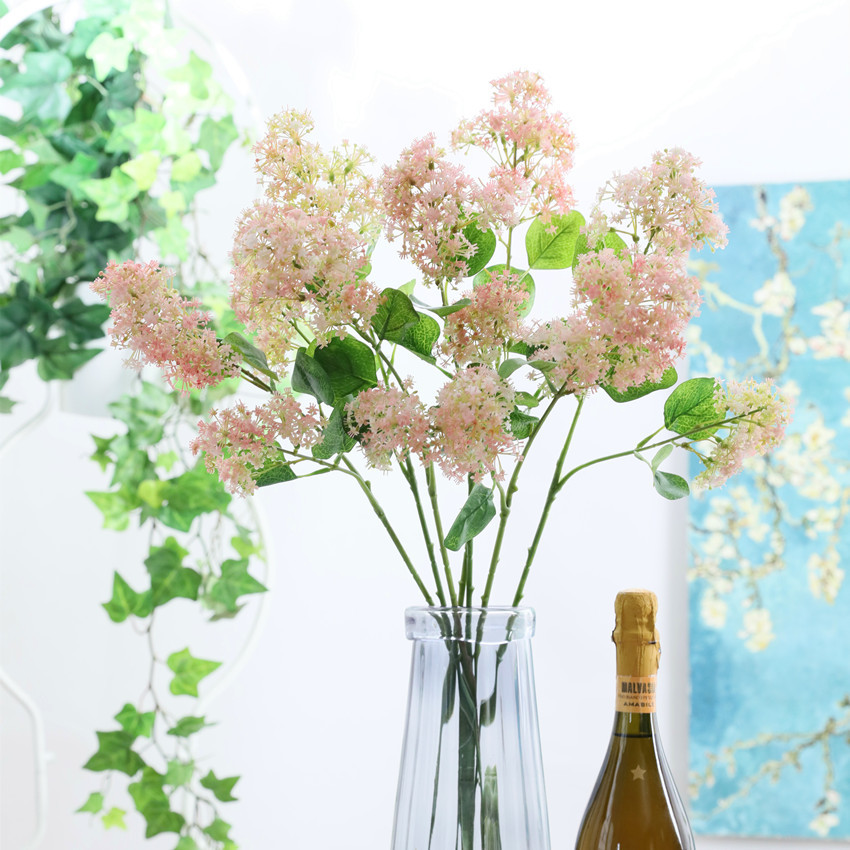 Two artificial flowers, wildflower fragments, plastic flowers, evening mist flowers, home decoration, wedding arrangement, artificial flowers, artificial plants pic 1