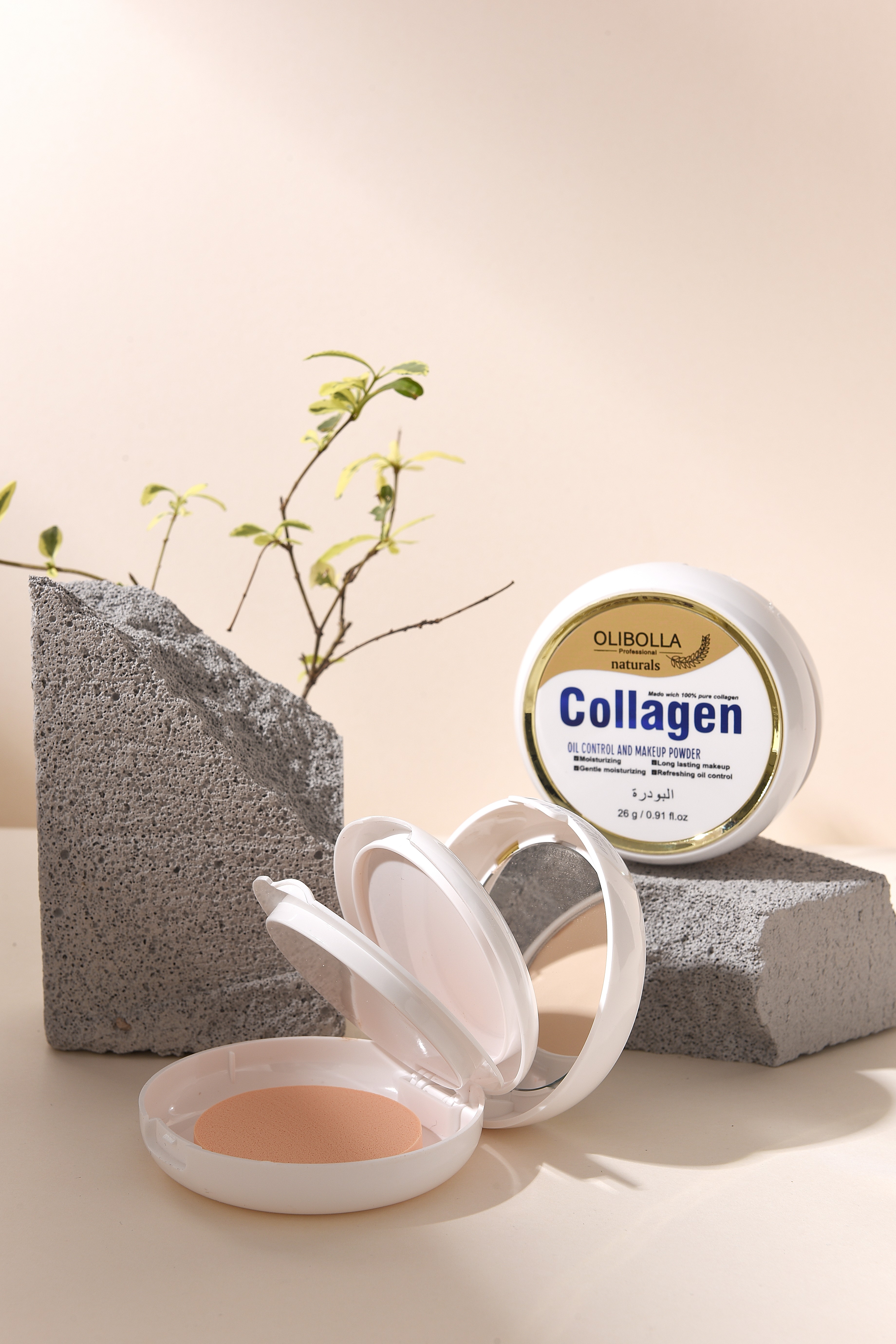 CL-050 OLIBOLLA double-layer Powder compact Specification image