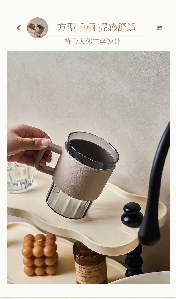 W16-A172 High appearance level mouthwash cup, simple style toothbrush cup, creative couple toothache cup, festival gift, business gift, multi-scenario application, fashionable brushing cup, Italian light luxury mouthwash cup detail image 7