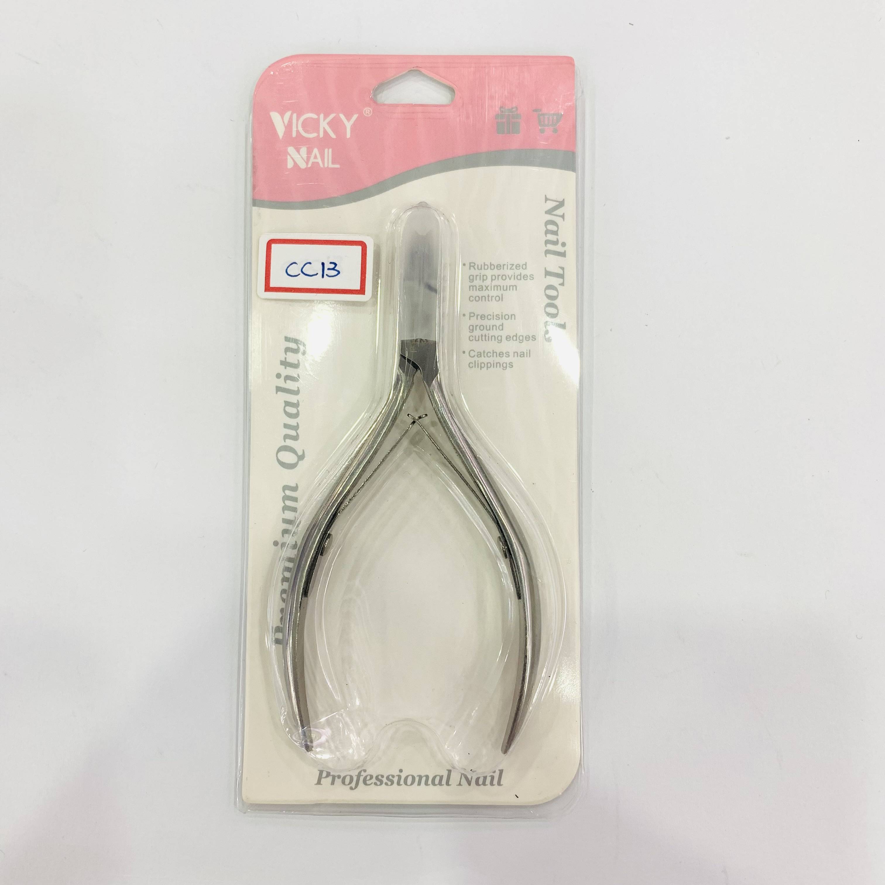 Stainless steel cuticle clipper CC13 cuticle removal barb Manicure edge Beauty clipper Double fork nail art tool