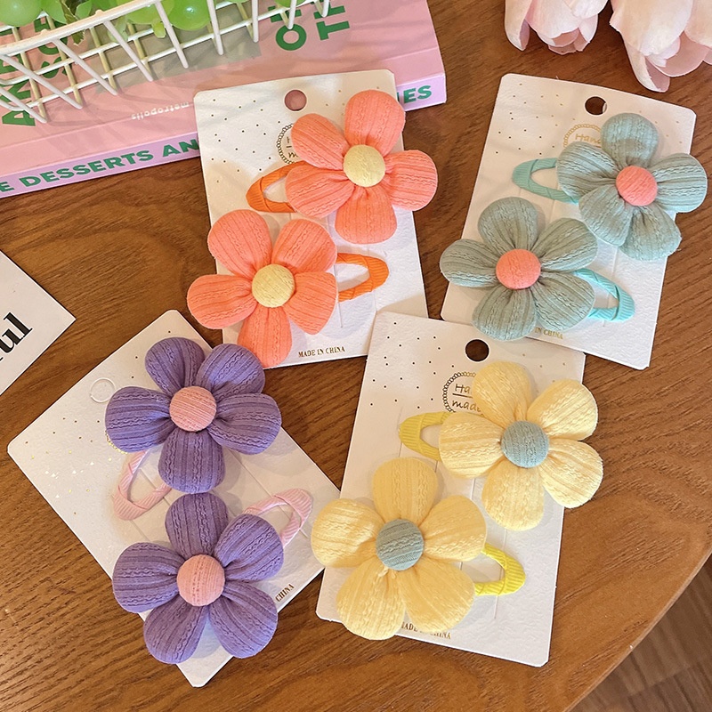 Cute side hair clips for little girls, super adorable flower hair clips, headwear, children's hair clips, bangs clips, hair accessories details Picture