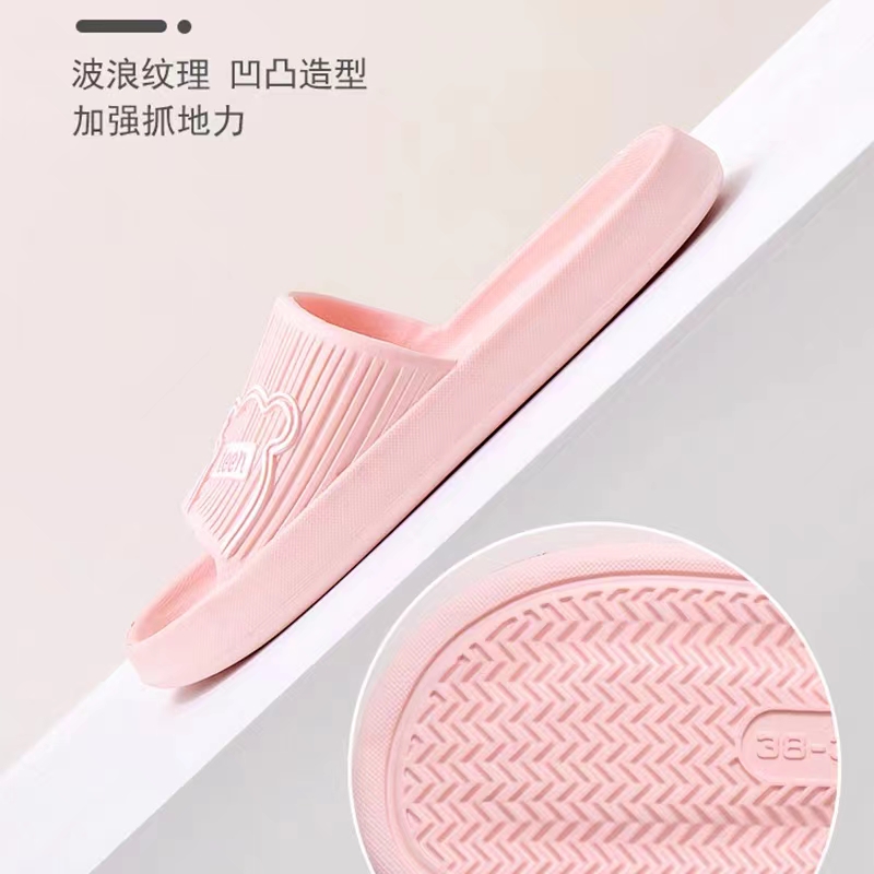 外贸熊头拖鞋/家居待客/家用男女软底浴室拖鞋/酒店宾馆防滑凉拖鞋女产品图