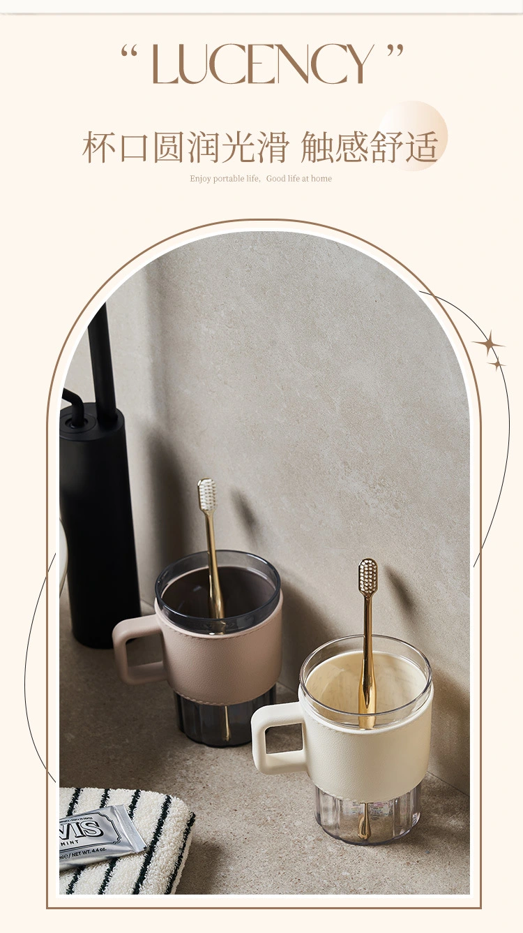 W16-A172 High appearance level mouthwash cup, simple style toothbrush cup, creative couple toothache cup, festival gift, business gift, multi-scenario application, fashionable brushing cup, Italian light luxury mouthwash cup detail image 4
