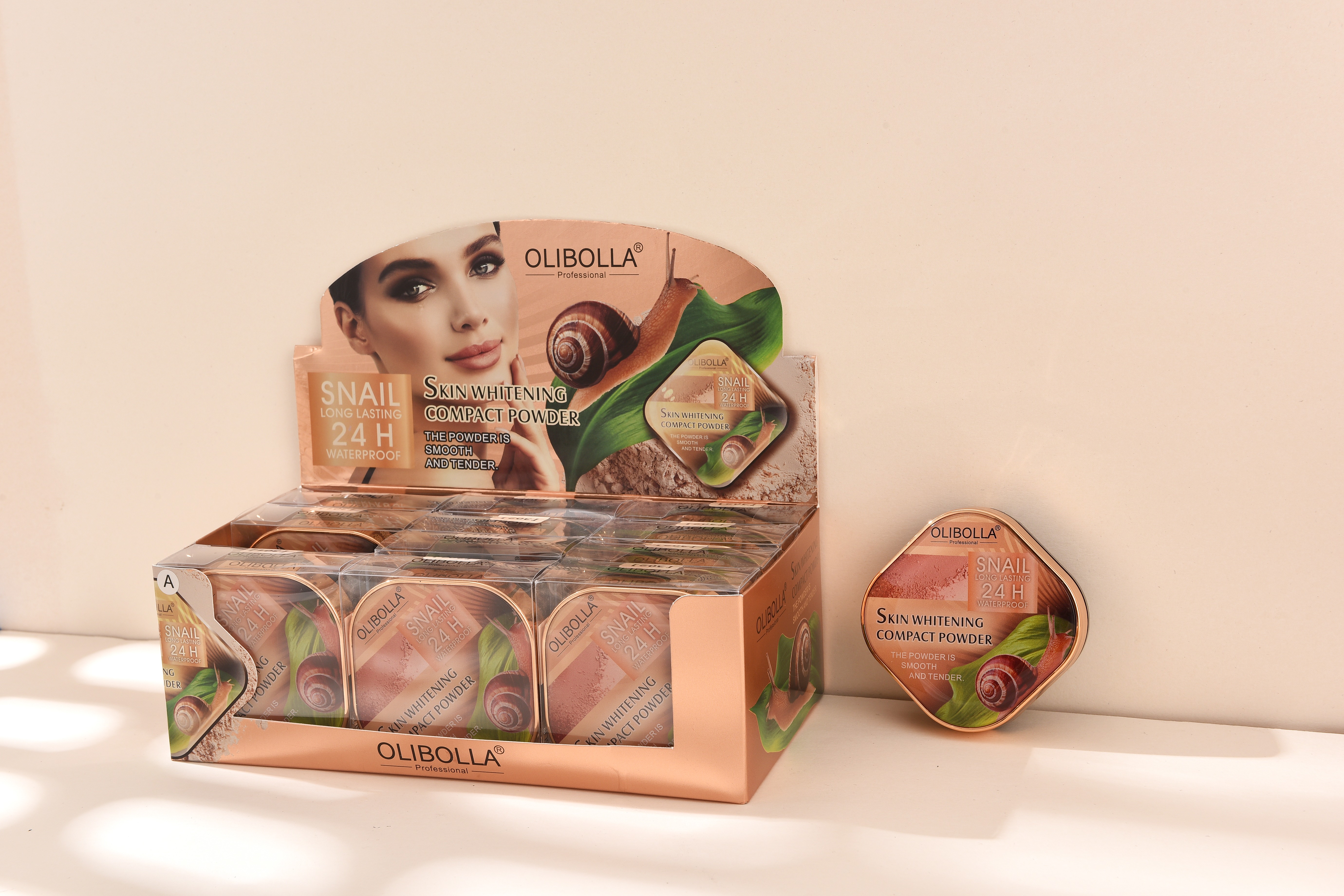 LA-P103 OLIBOLLA double-layer powder compact Application Scenario
