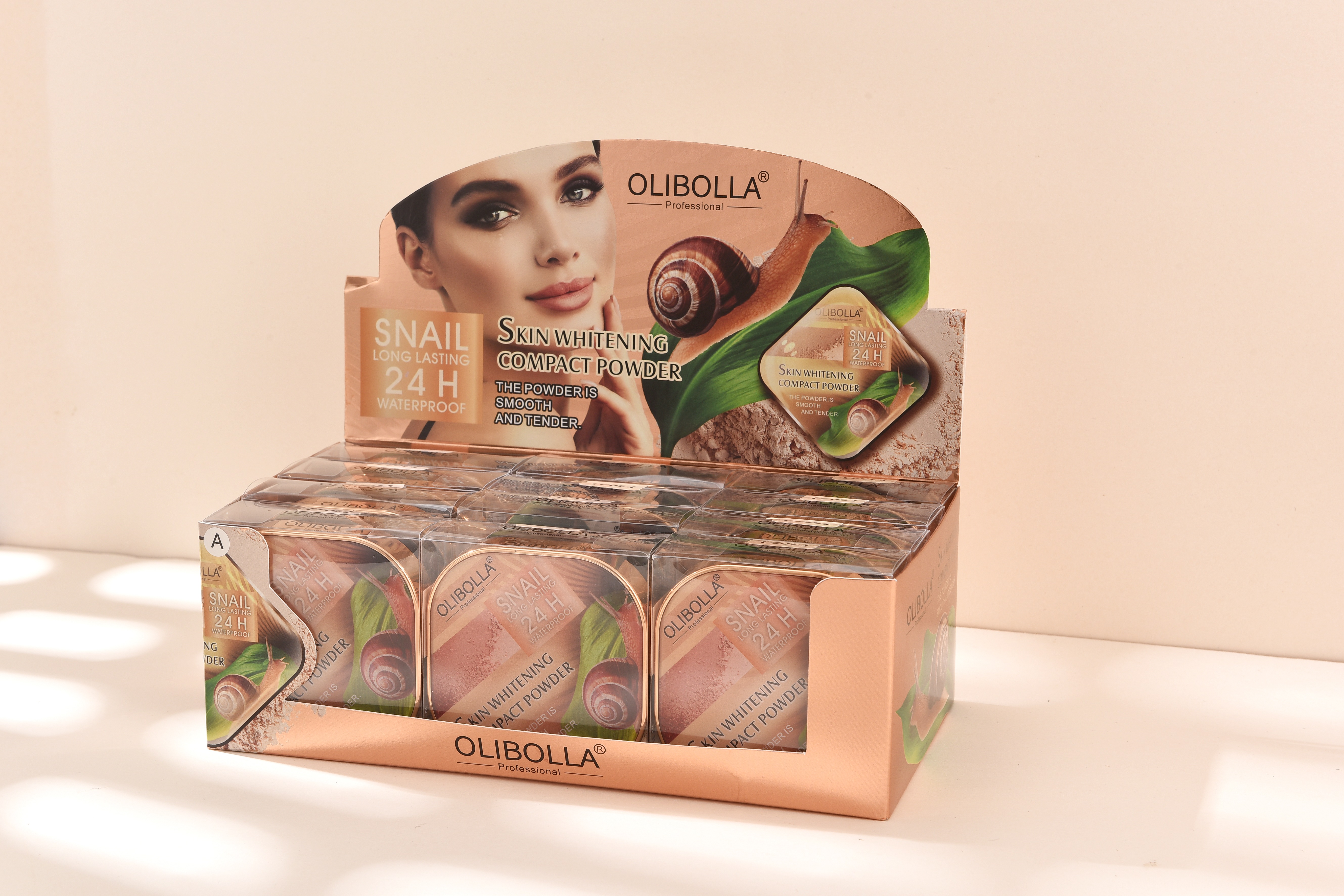 LA-P103 OLIBOLLA double-layer powder compact details Picture