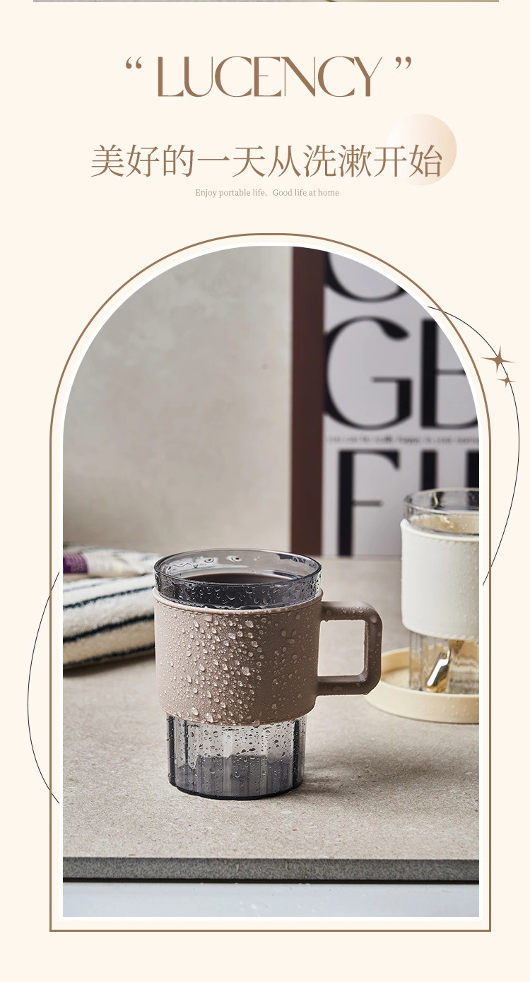 W16-A172 High appearance level mouthwash cup, simple style toothbrush cup, creative couple toothache cup, festival gift, business gift, multi-scenario application, fashionable brushing cup, Italian light luxury mouthwash cup detail image 11