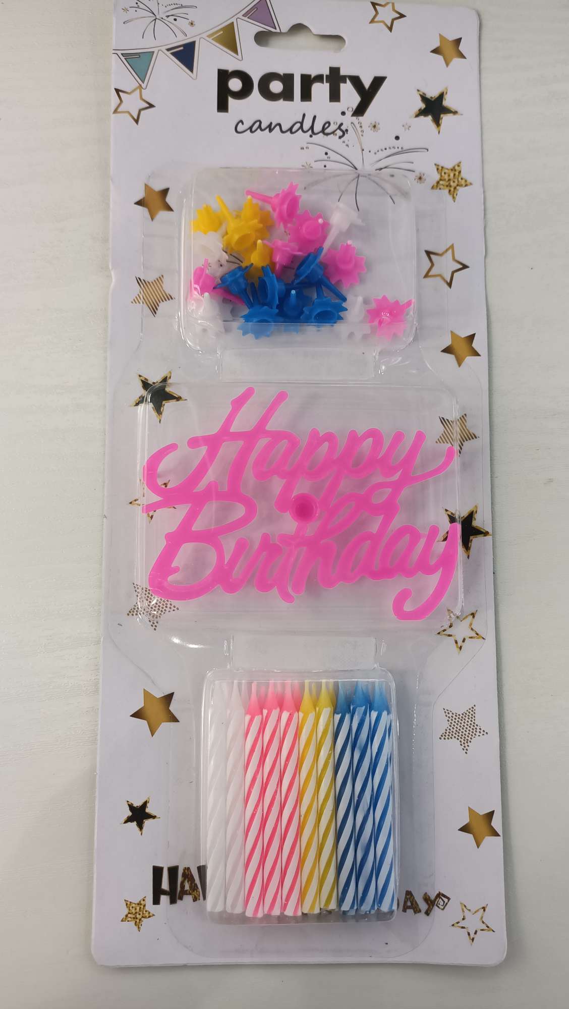 Maple Forest 20 Threaded two-color English sheets +20 flower-throwing birthday candles