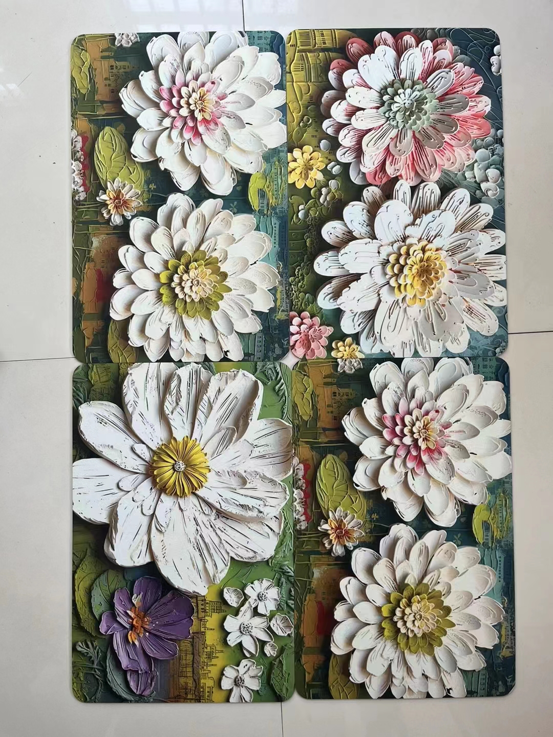 New anti-slip mat 3D high-definition fresh and clean printed floor mat, floor mat, door mat, carpet, kitchen mat, bathroom mat, thin 3D stereoscopic cartoon printed Item Picture