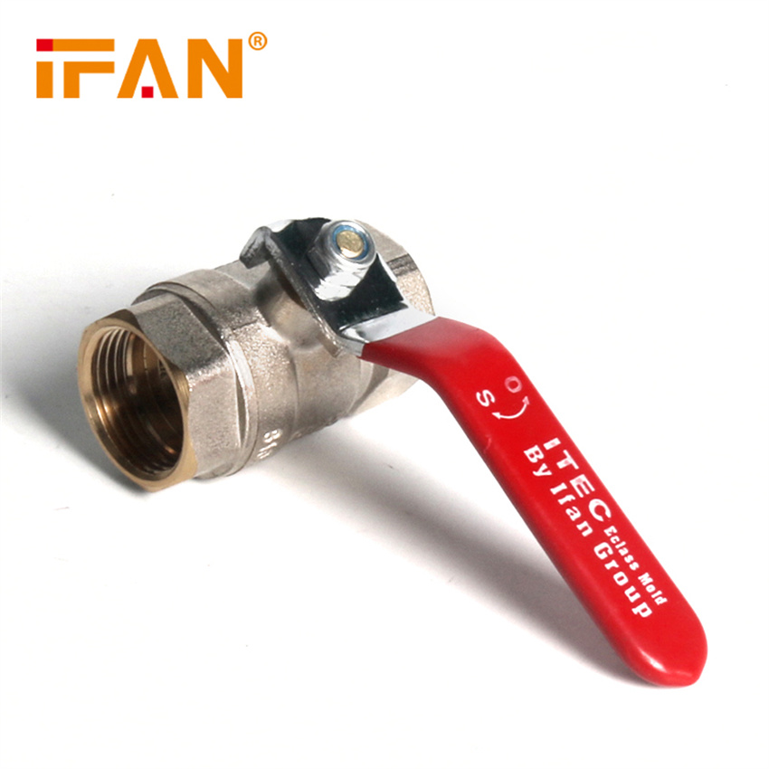 IFAN copper ball valve DN15, thickened internal and external thread heavy-duty electroplated copper body core ball valve, 4-inch and 6-inch internal and external thread copper valve details Picture