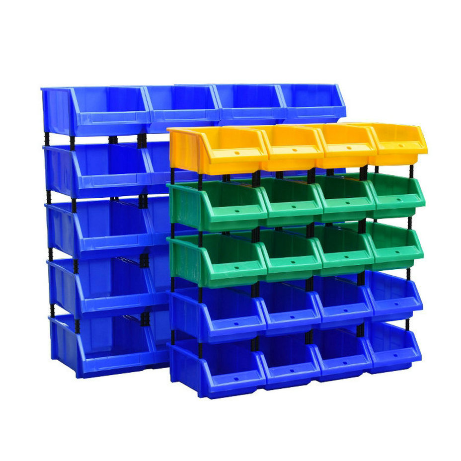 加厚塑料零件盒组合式物料收纳盒斜口元件盒螺丝工具盒仓储零件箱详情图2