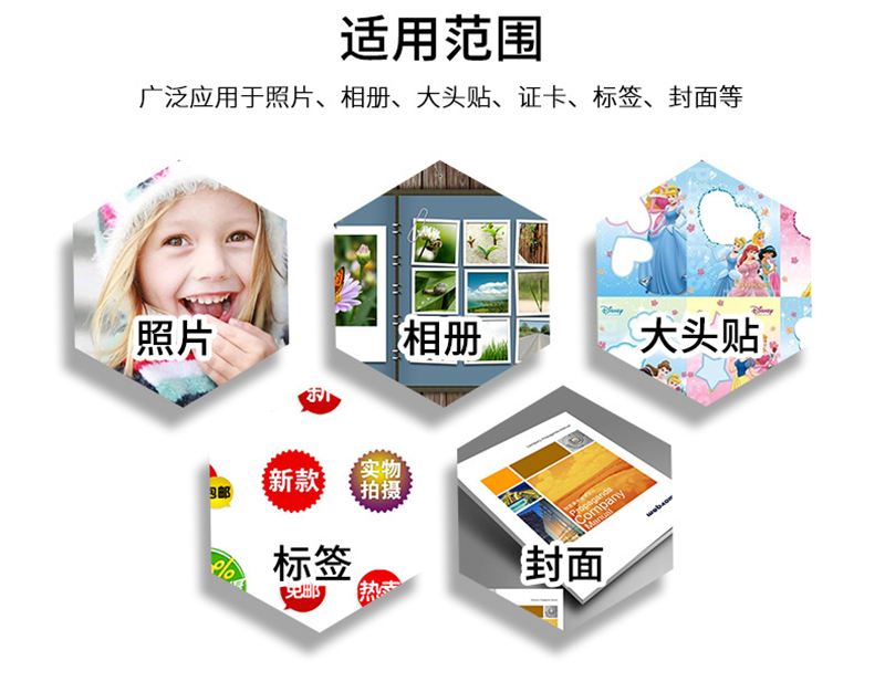 A4 135g 150g Adesive photo paper高光背胶相纸彩喷不干胶照片纸照相纸详情7
