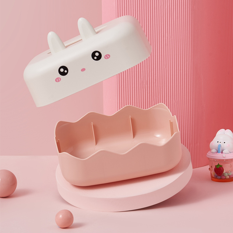 J06-6434 Creative Tissue Box, Cartoon Tissue Box, Desktop Tissue Box, Storage Box, Detachable Tissue Box, Tissue Box, multi-scenario application in office, living room, coffee table, kitchen, waterproof tissue box Application Scenario