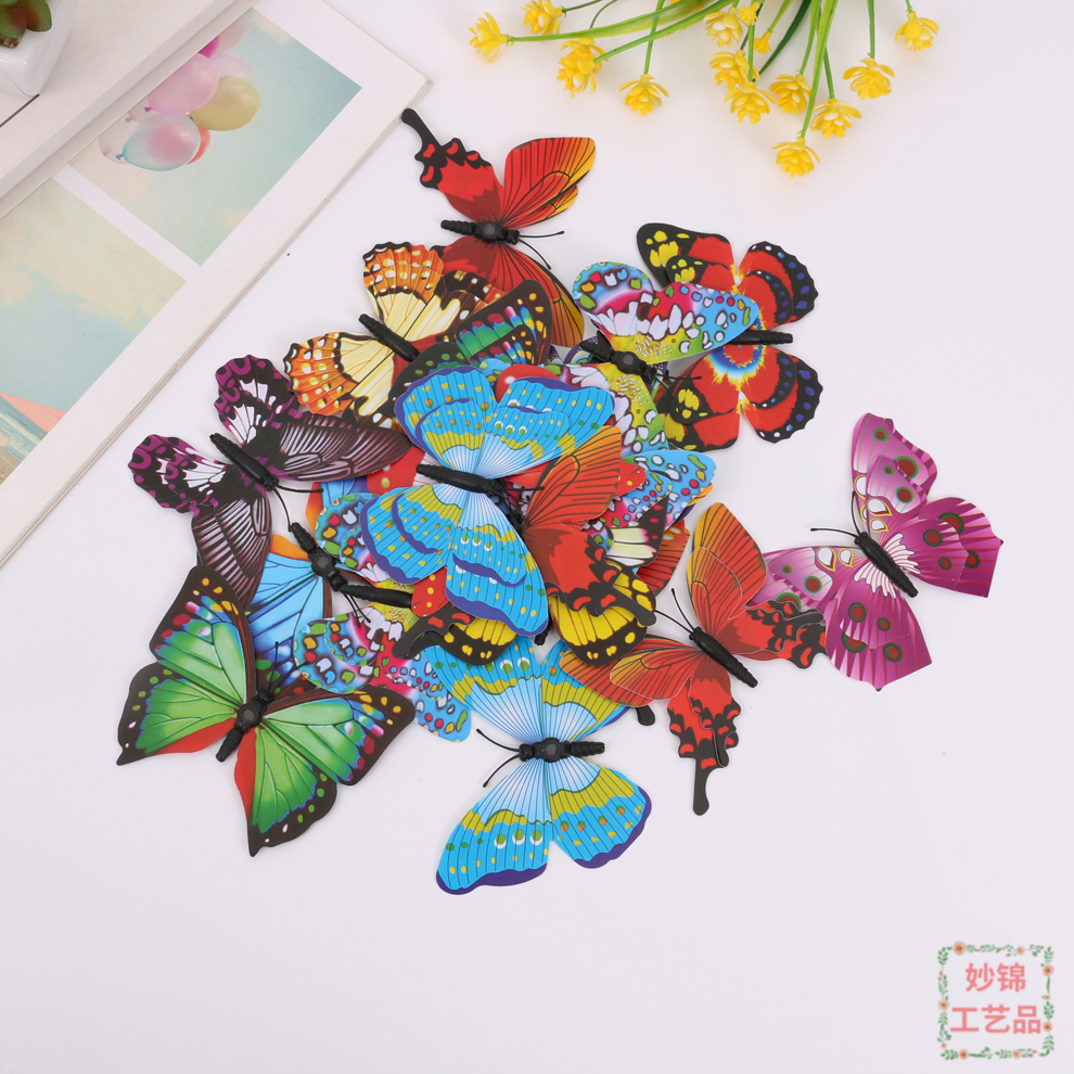 Living Room Decor with 3D Butterflies