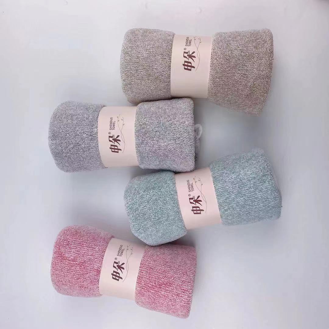 Manufacturers Wholesale Soft Absorbent Thick Towel Quick Drying Can Not Drop Hair Stripe Towel Item Picture