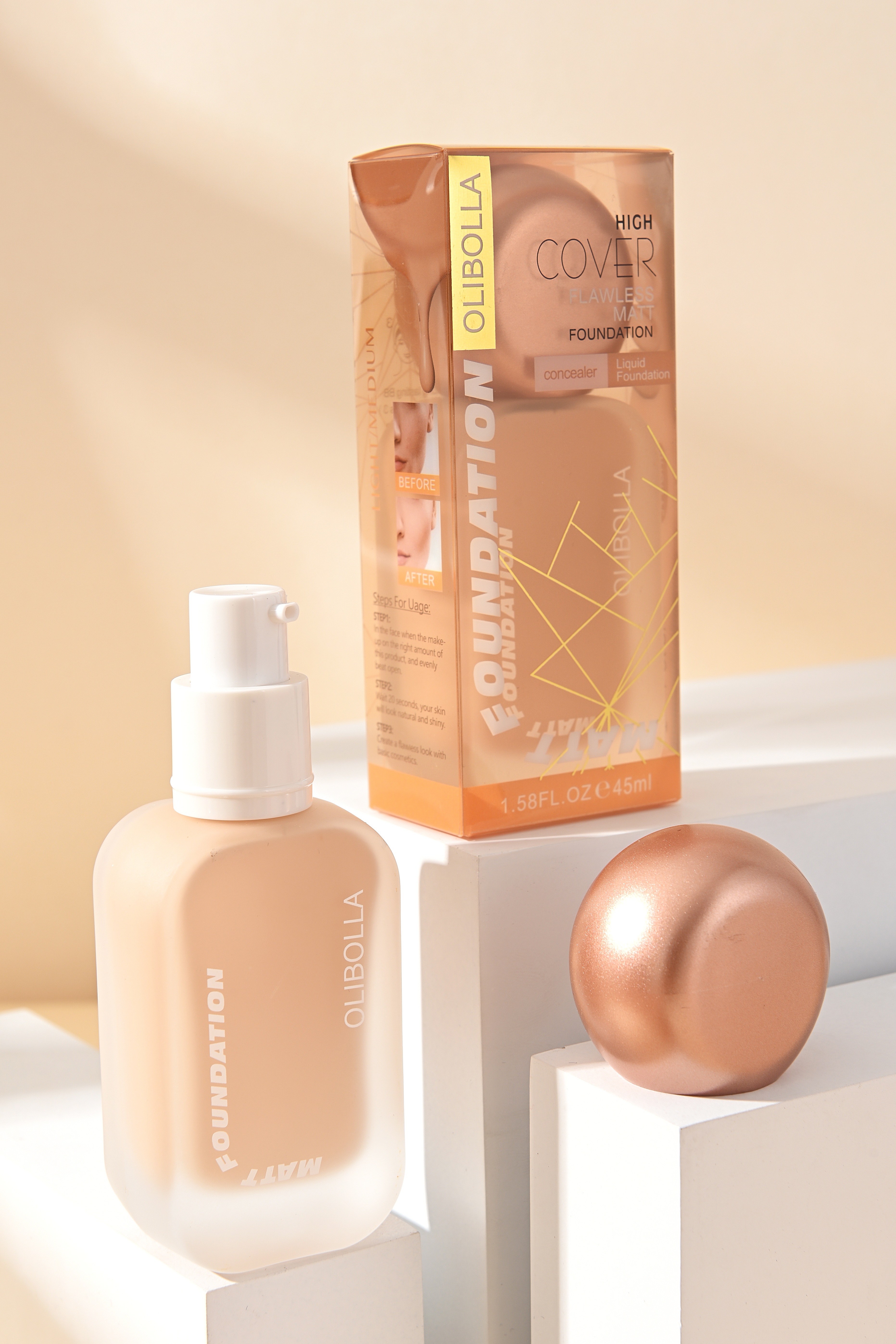 LA-F129 2023 New Bestseller Foundation! Moisturizing and long-lasting matte finish, a bestseller in foreign trade. You will definitely regret not buying it! Limited-time flash sale! Item Picture