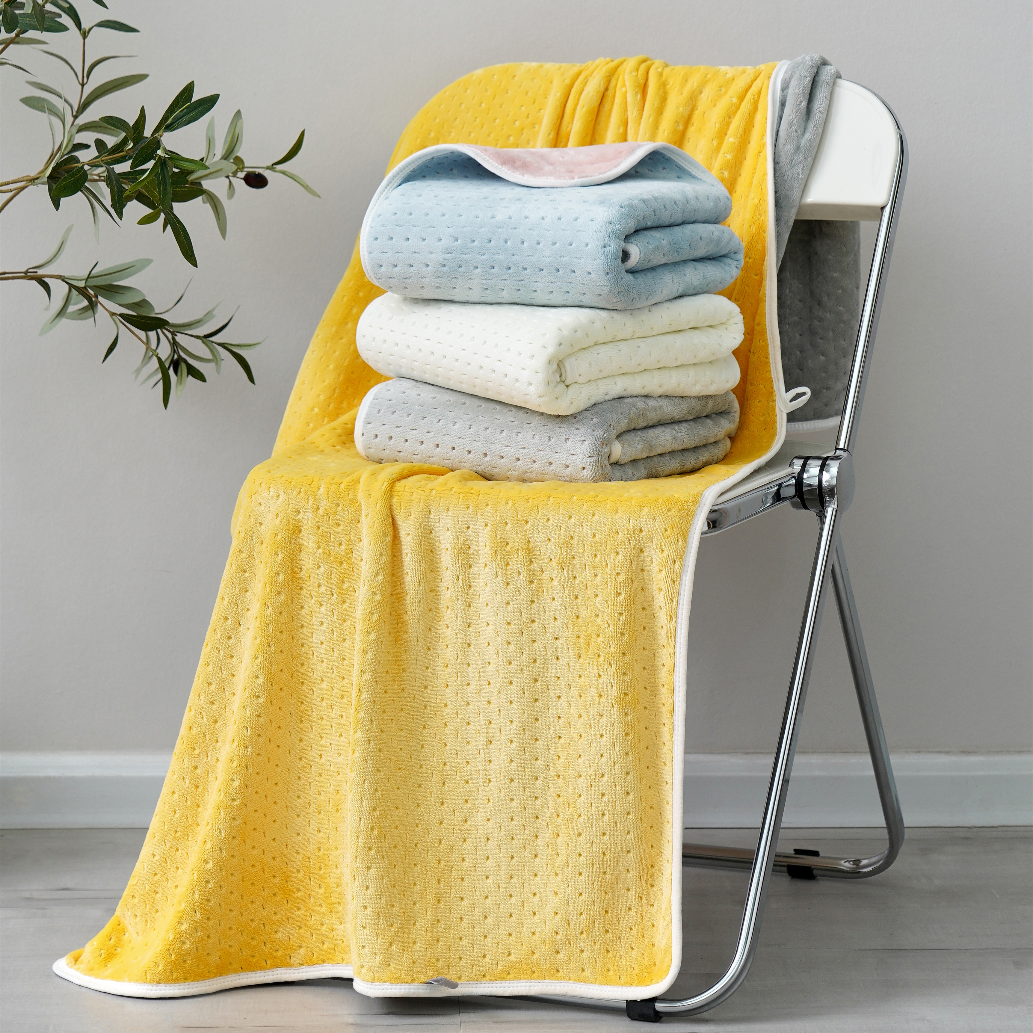 Shenduo Autumn And Winter Double Dyed Bath Towel Absorbent Quick Drying Bath Towel Adult Men And Women Large Non-Hair Home Soft