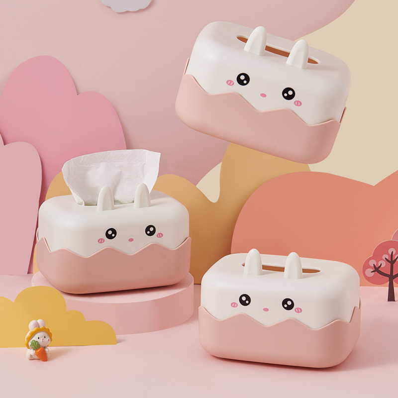 J06-6434 Creative Tissue Box, Cartoon Tissue Box, Desktop Tissue Box, Storage Box, Detachable Tissue Box, Tissue Box, multi-scenario application in office, living room, coffee table, kitchen, waterproof tissue box details Picture