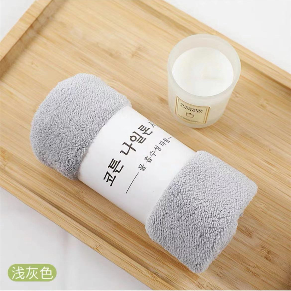 Manufacturers Spot Coral Velvet Towel Absorbent Face Towel Solid Color Five Pack Gift Towel Wholesale details Picture