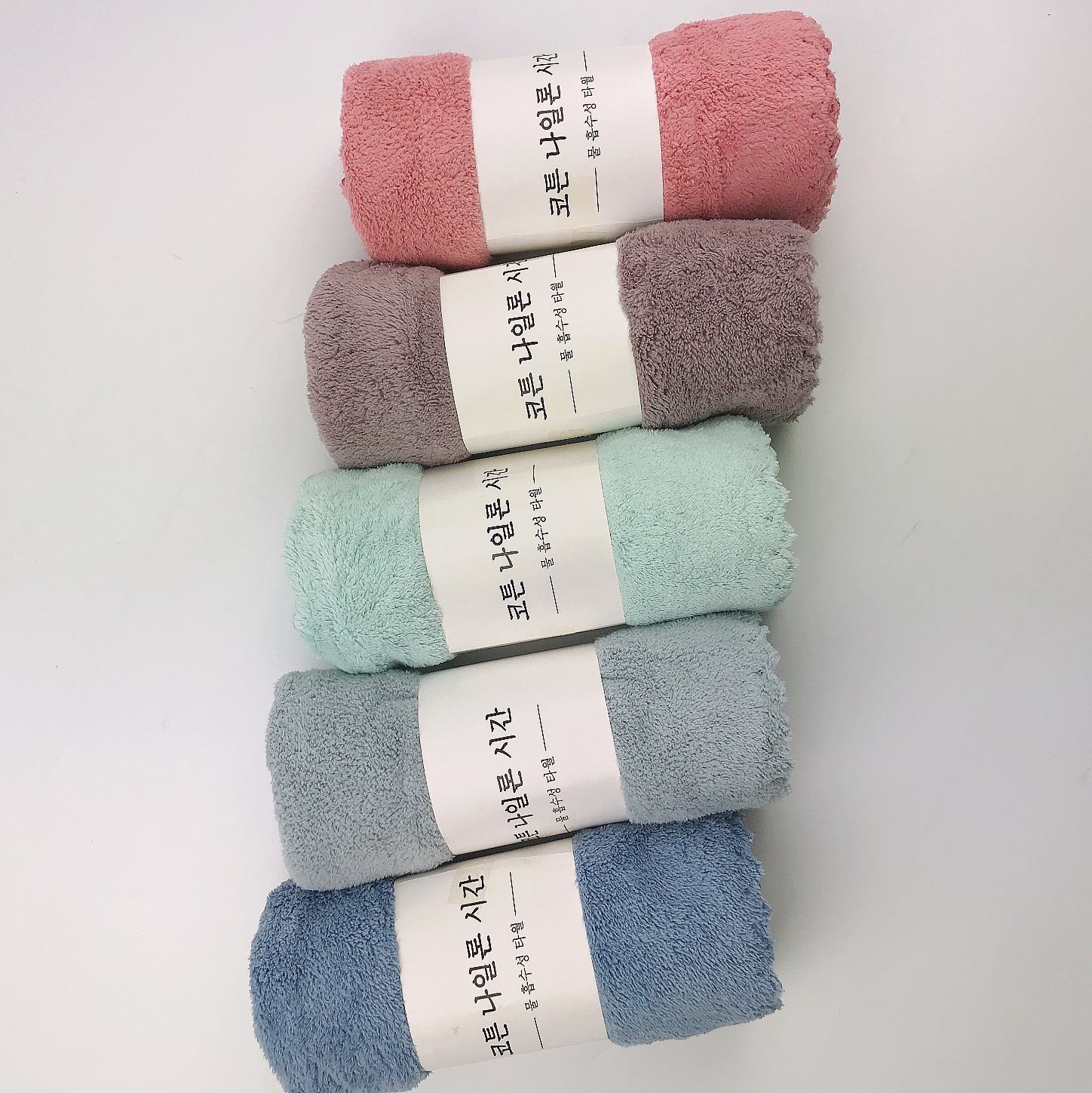 Manufacturers Spot Coral Velvet Towel Absorbent Face Towel Solid Color Five Pack Gift Towel Wholesale