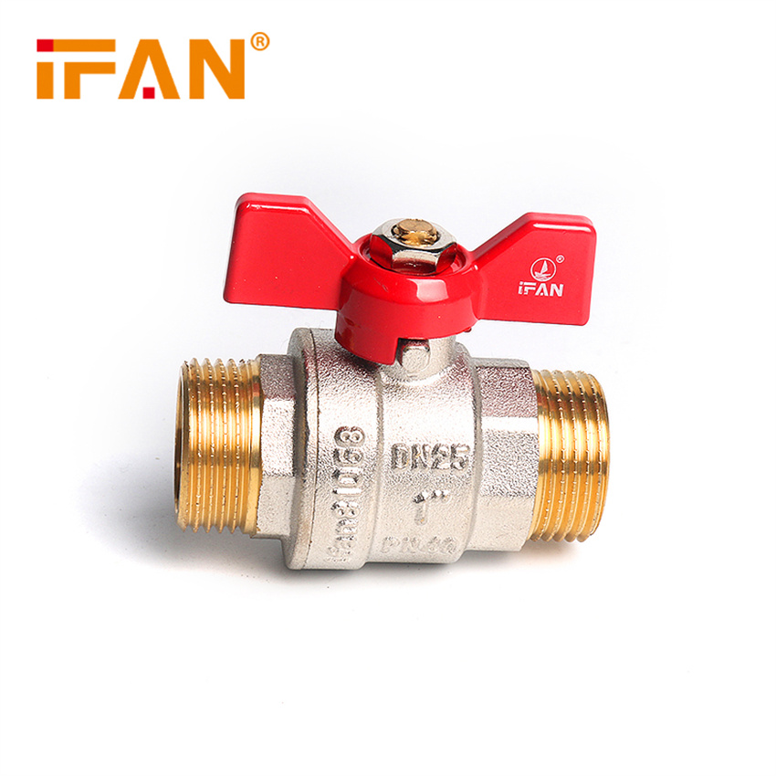 IFAN copper ball valve 4 minutes 6 minutes 1 inch internal and external thread valve switch DN25 internal and external thread ball valve thickened brass copper valve Specification image