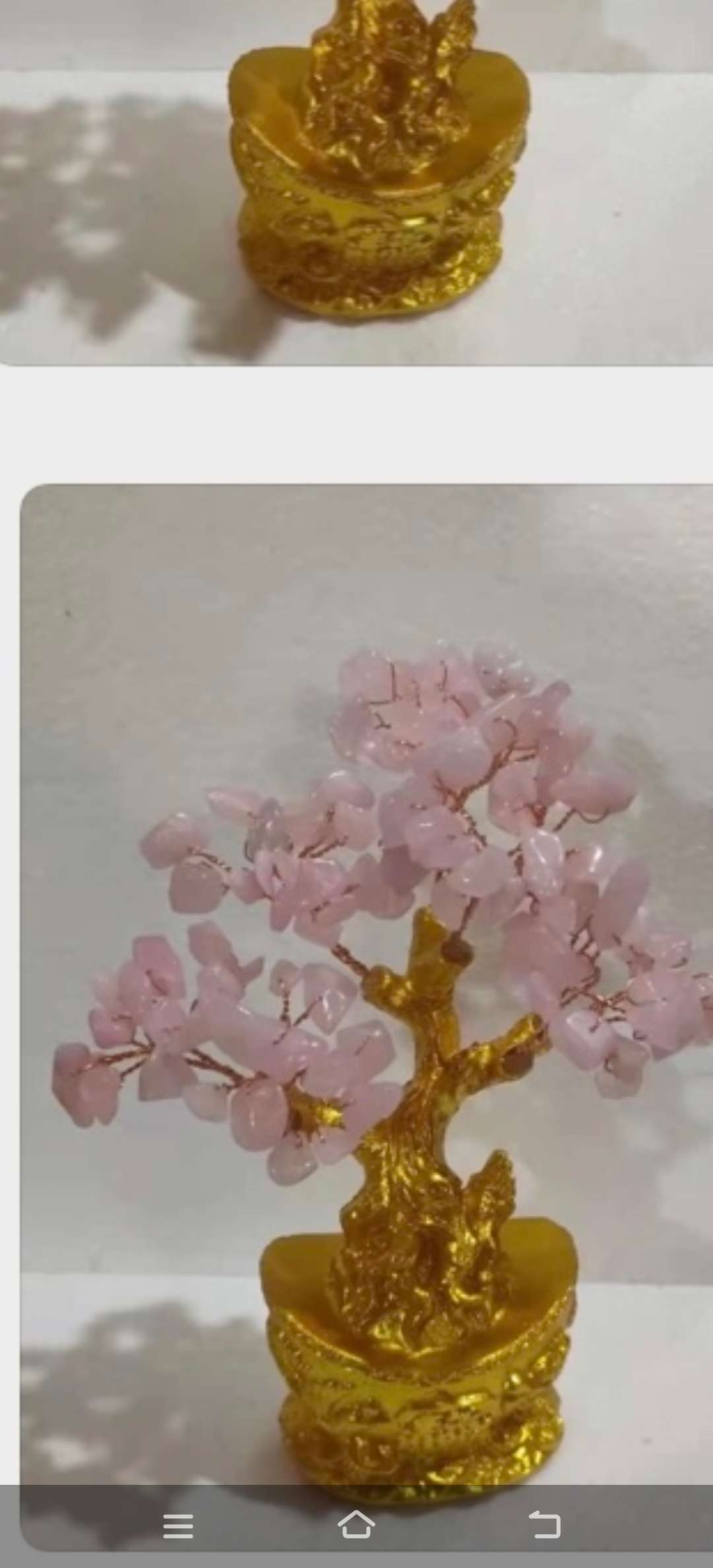 元宝水晶树/水晶树/工艺品白底实物图