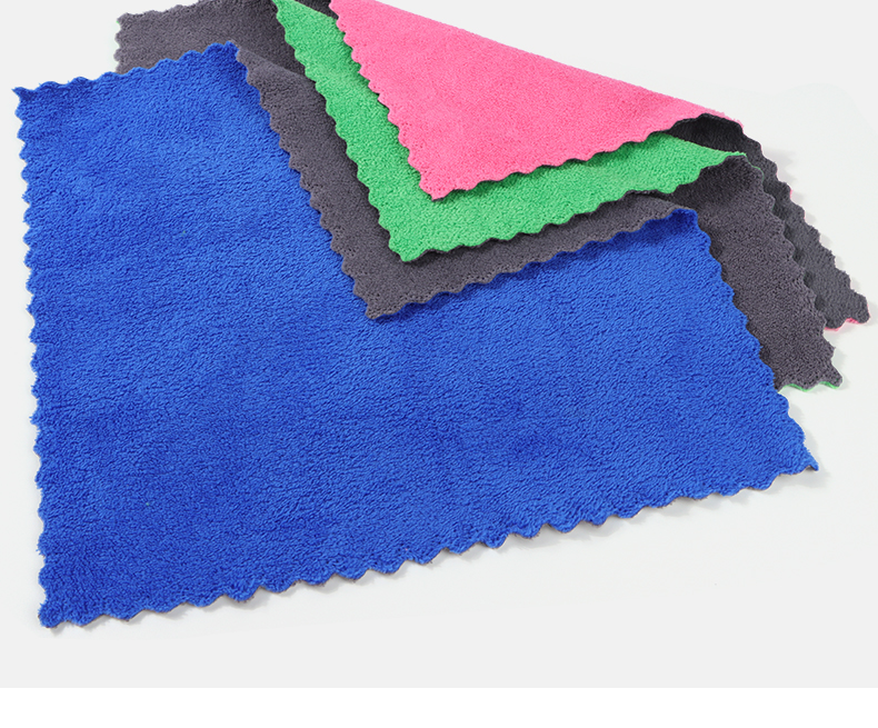 高密珊瑚绒厨房抹布加厚洗碗毛巾双面清洁方巾吸水擦手巾一件代发详情13