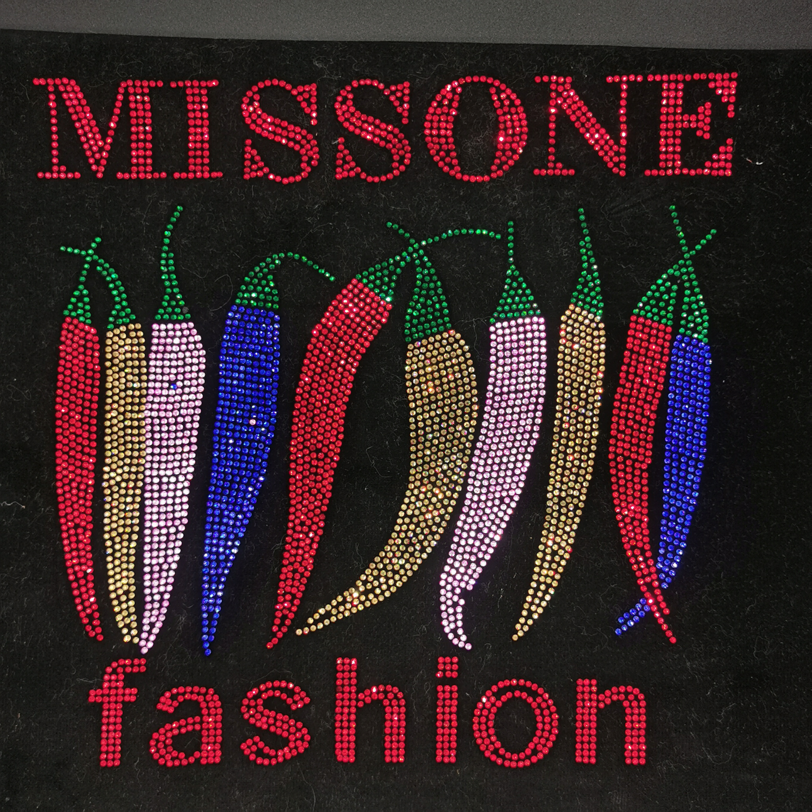 T-Shirt Men Hot Drill Figure Accessories Gallo Pepper Love Letter Diamond Hot Drill Figure Support Customization