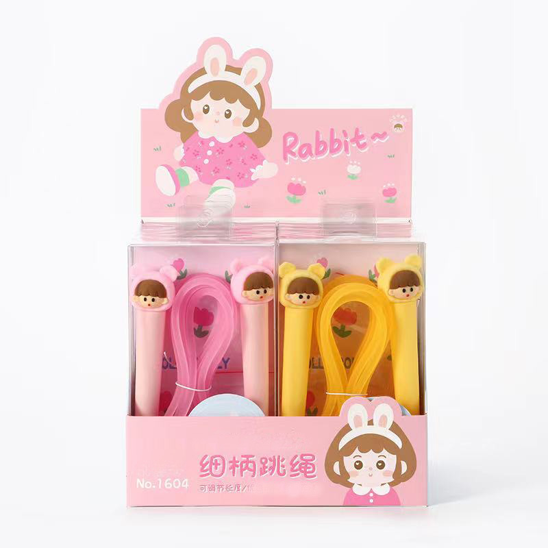 1604 Cute little girl series thin handle jump rope full figure