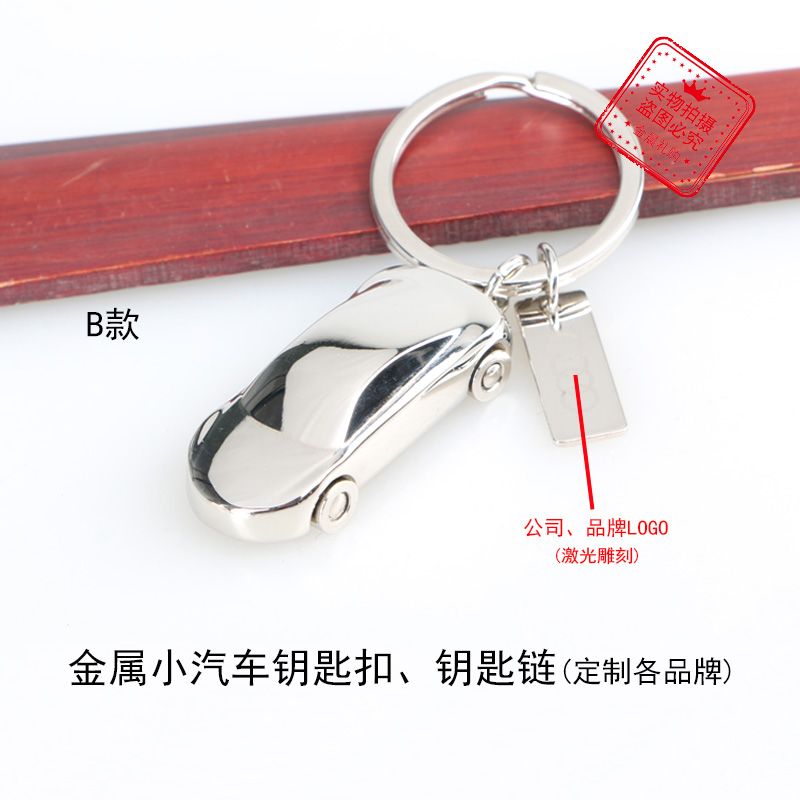 Factory price DIY metal car keychain, key chain, cartoon pendant, promotional gift, free gift MZZ389 details Picture