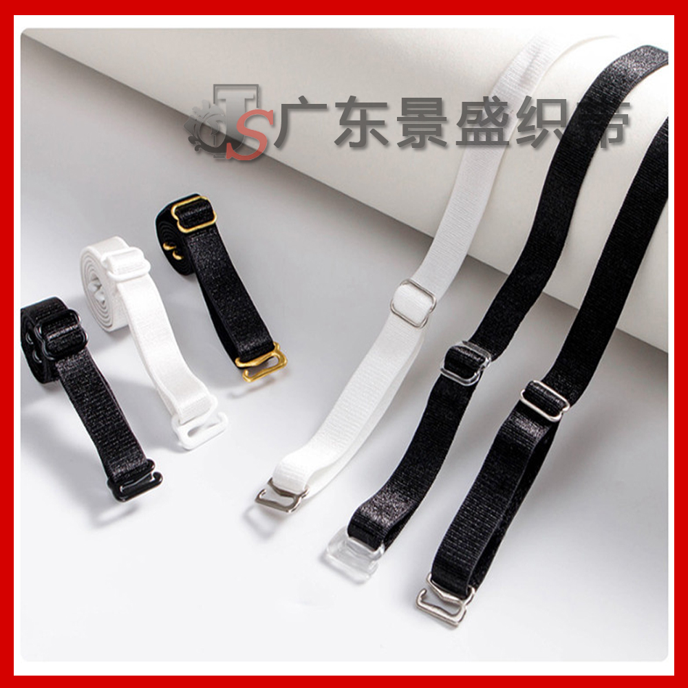 成品文胸肩带/厂家批发 黑白现货/内衣辅料/内衣调节带细节图