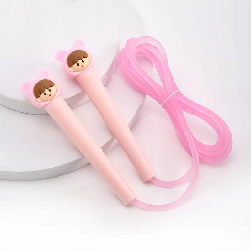 1604 Cute little girl series thin handle jump rope Item Picture