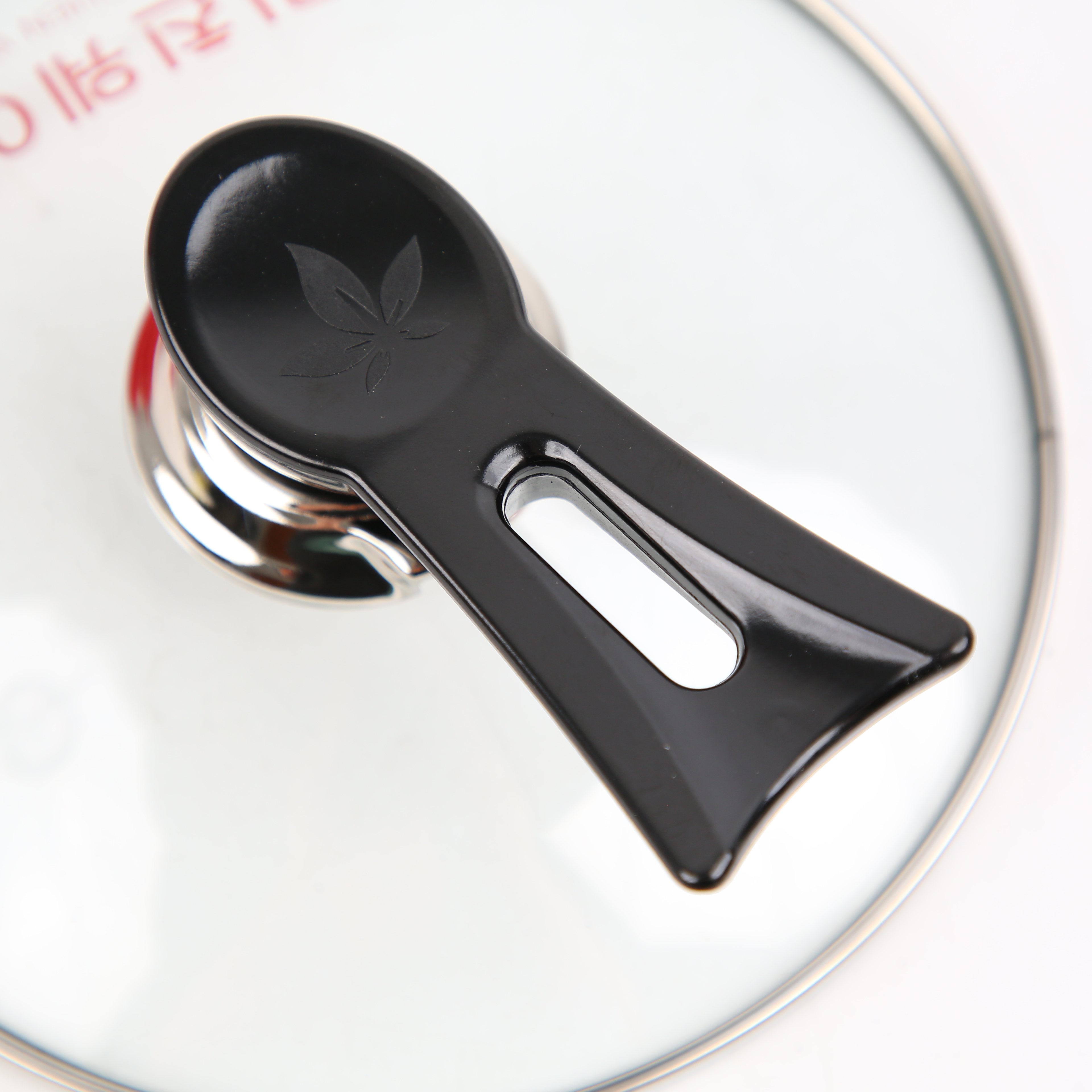 Kitchen Code: Korean original imported red universal glass lid double-handled soup pot, 20cm pic 5