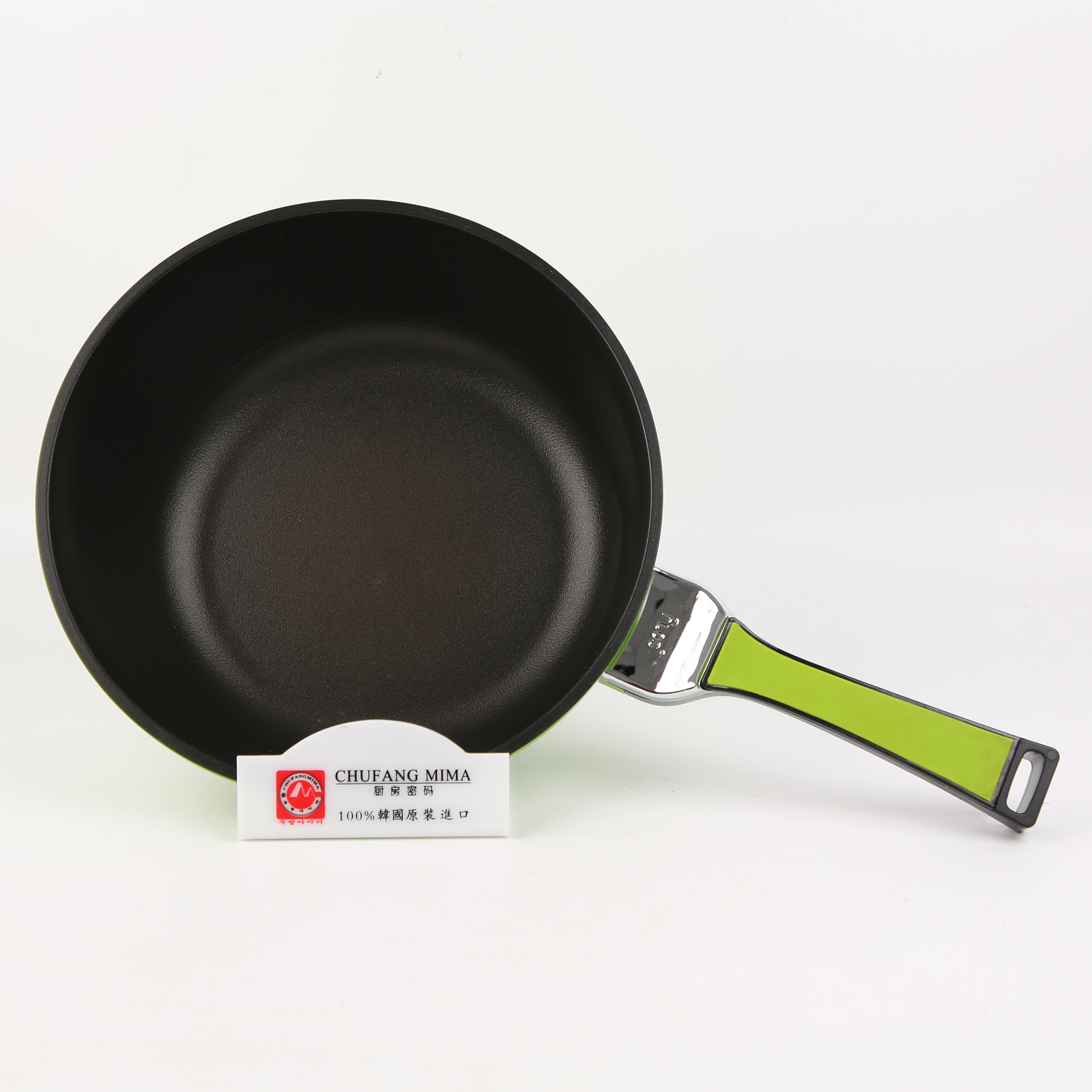 厨房密码 韩国原装进口 绿色 深煎锅28cm详情1