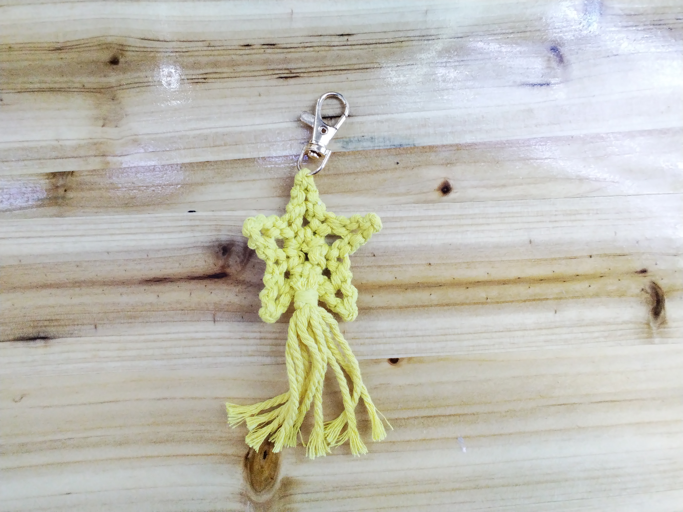 国潮系列 冠月饰品手工编织五角星钥匙扣