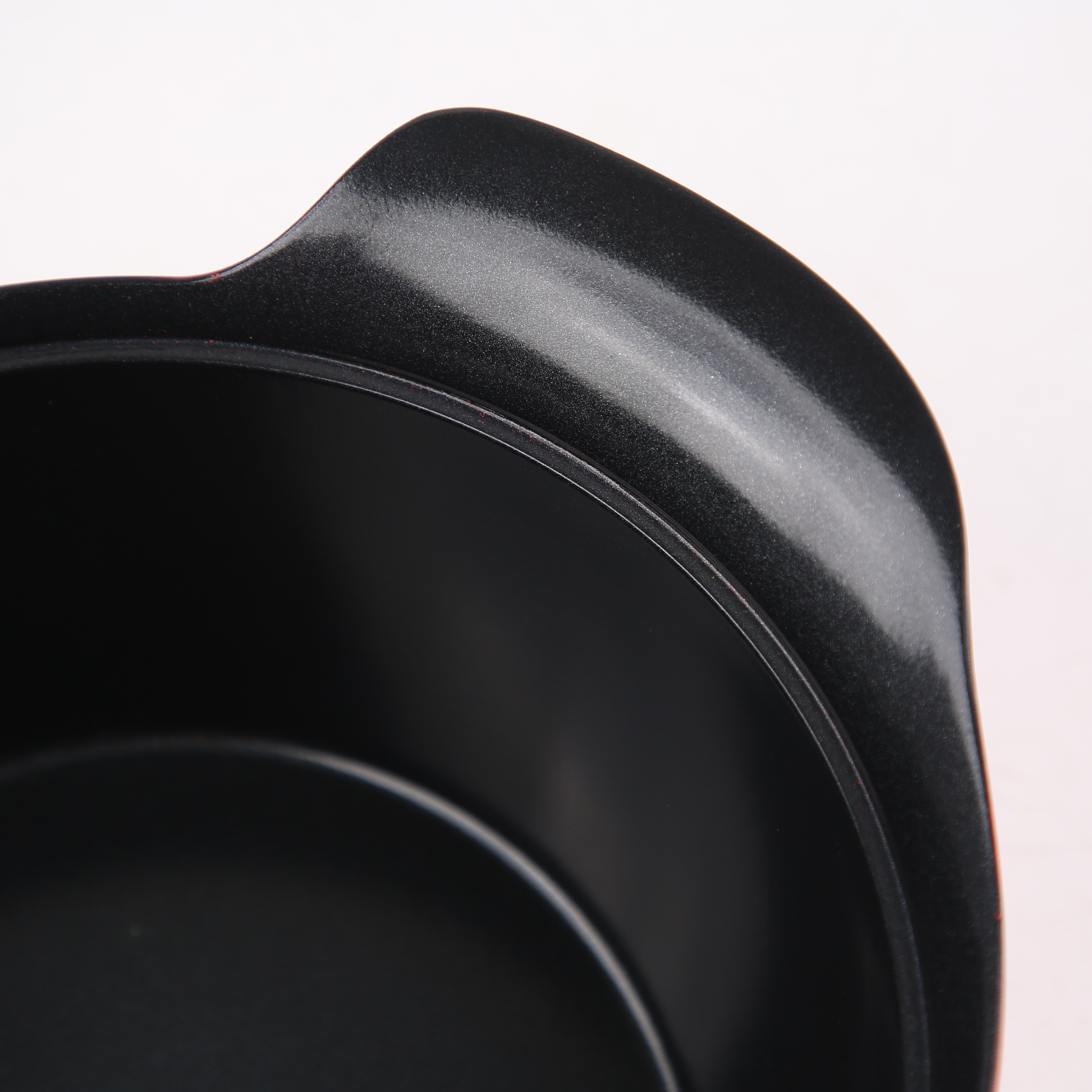 Kitchen Code: Korean original imported red universal glass lid double-handled soup pot, 20cm pic 2