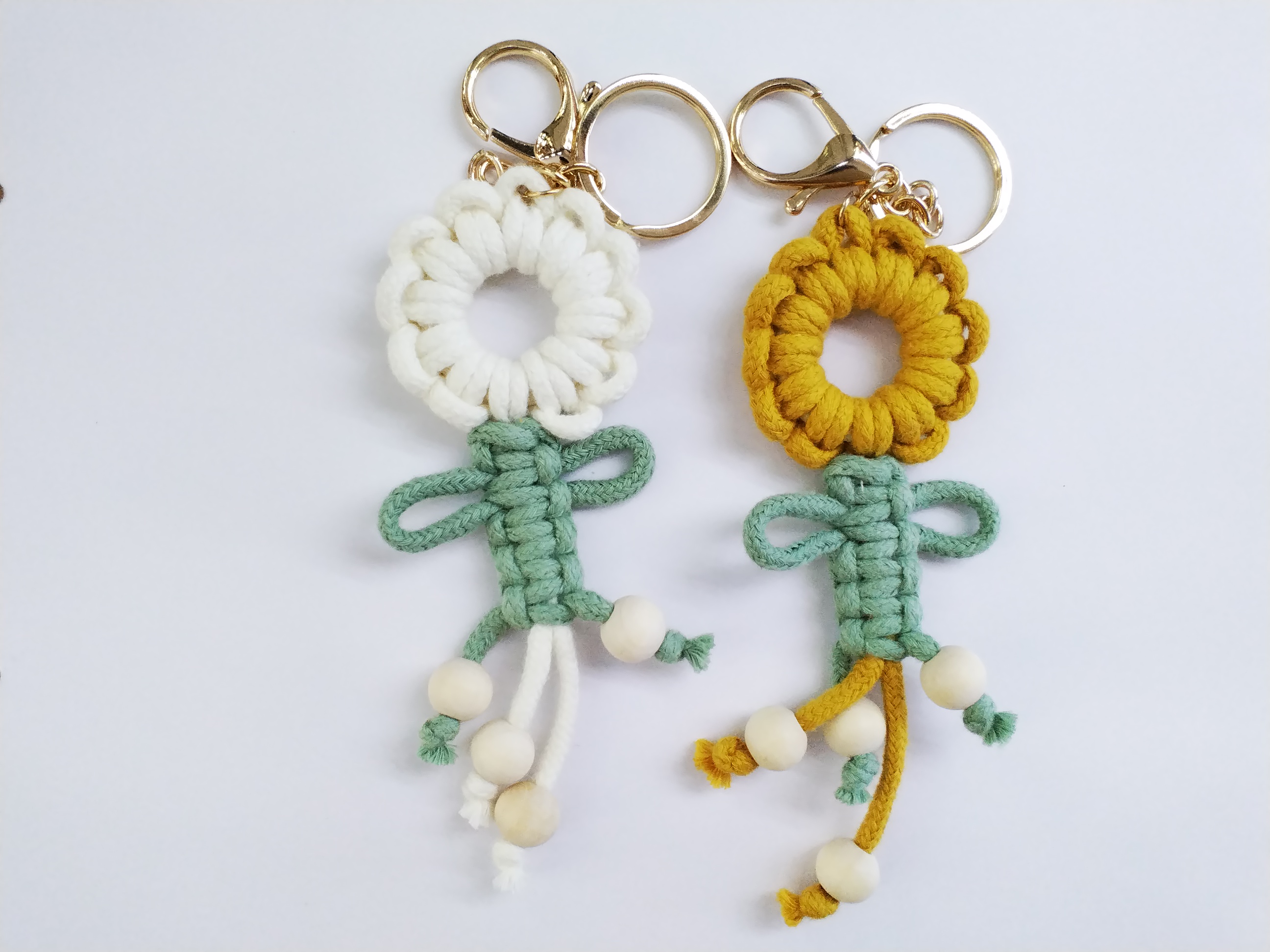 国潮系列 冠月饰品手工编织卡通小人钥匙扣