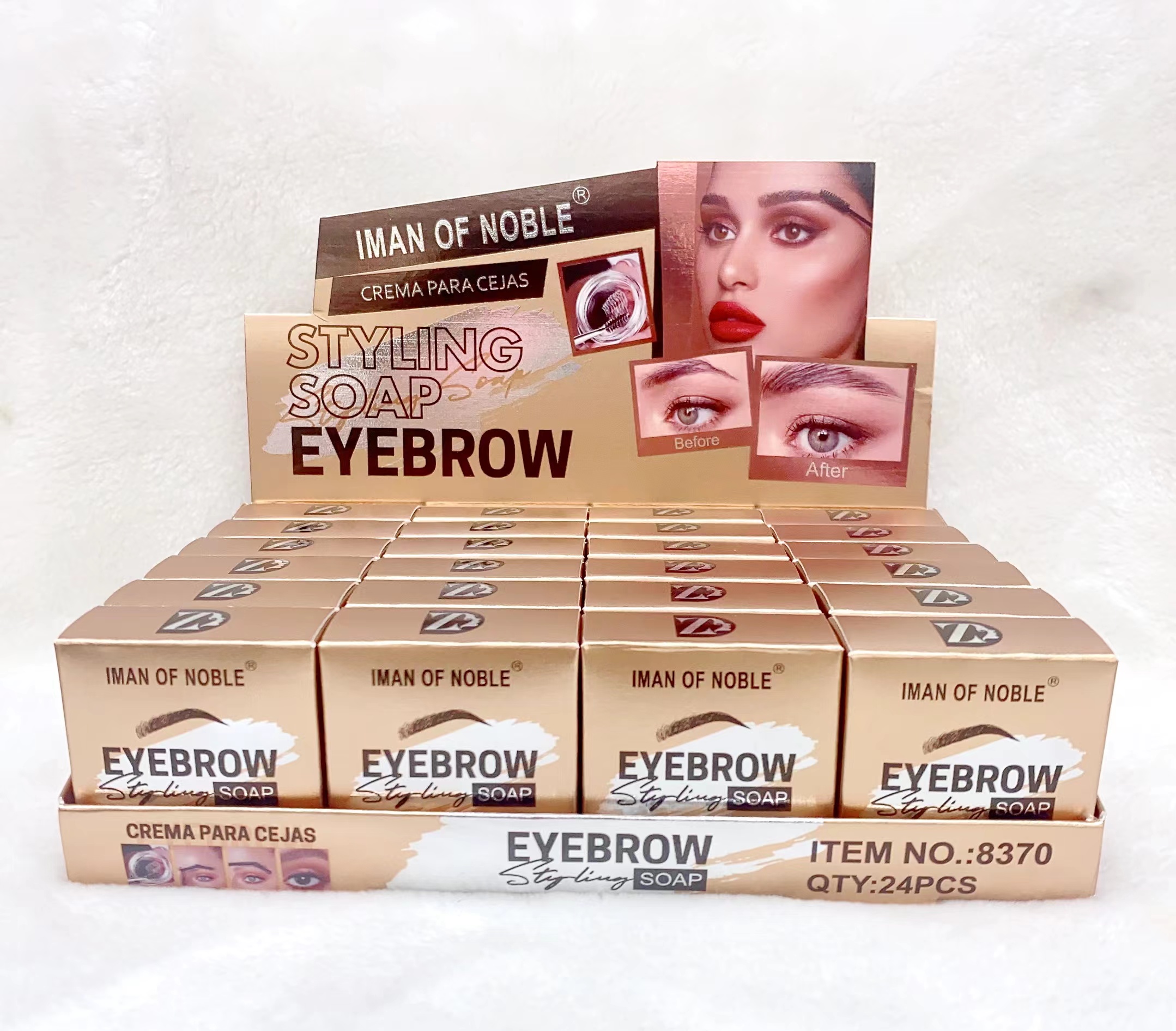 IMAN OFNOBLE New Styling Brow Gel Upgraded Brow Gel Water free use portable styling natural single box Item Picture
