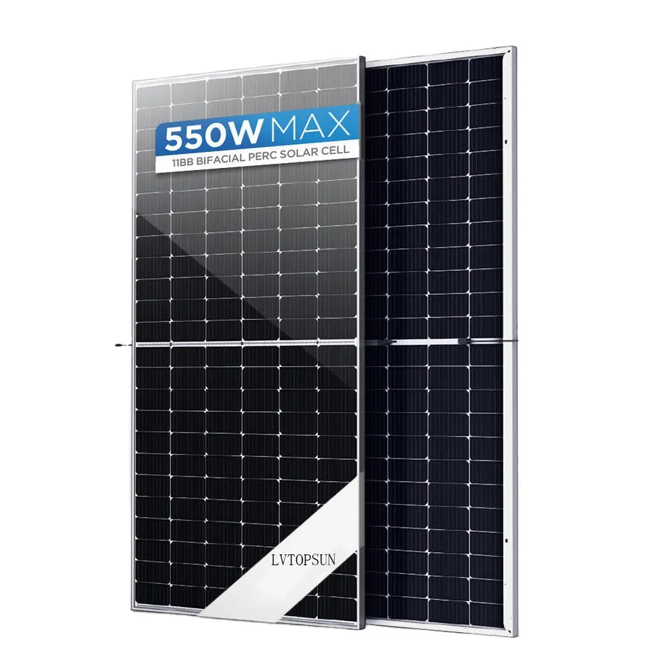Solar Energy Storage Monocrystalline Silicon Solar Panel 550 Watts